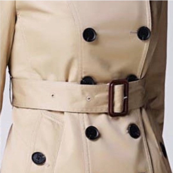 #07 Chic British Buckle Double Breasted Fabulous Trench Coat - Picture 3 of 4